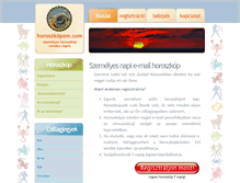 Tablet Screenshot of horoszkopom.com